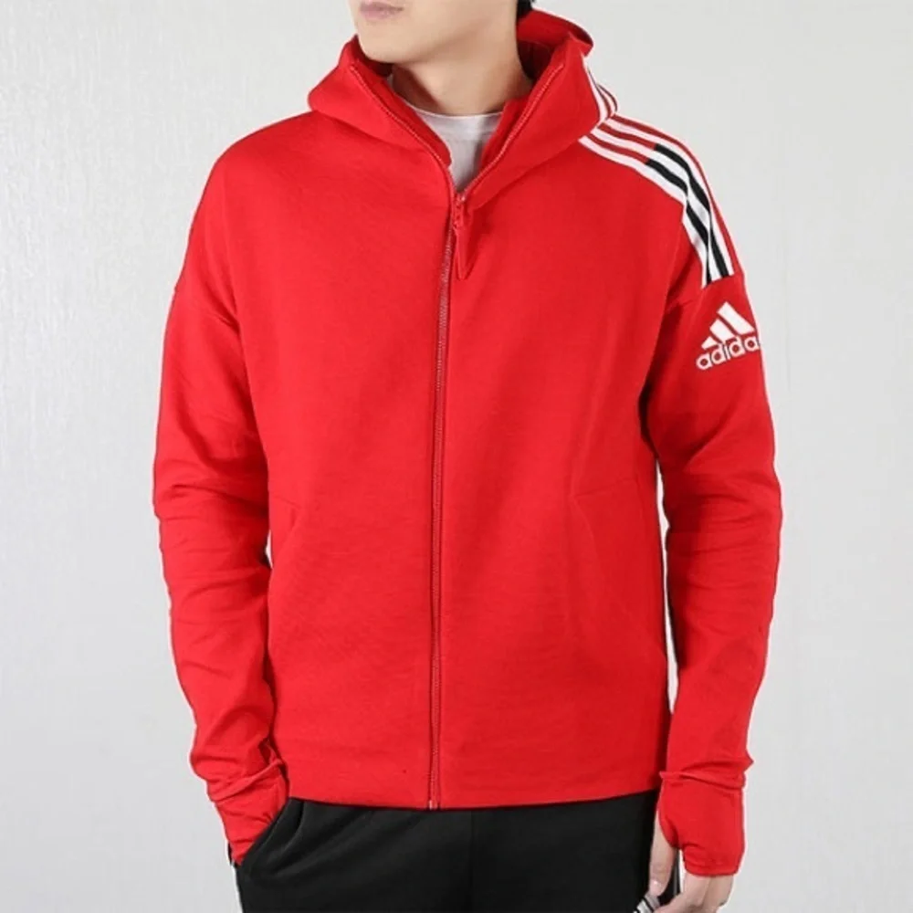 Adidas Red Full-Zip Hoodie Size XS Men